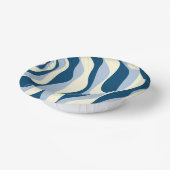 Bols En Carton Ebb et flux 4 - Bleu foncé, Bleu clair et Crème (Angulaire)