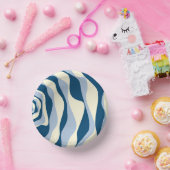 Bols En Carton Ebb et flux 4 - Bleu foncé, Bleu clair et Crème (Fête)