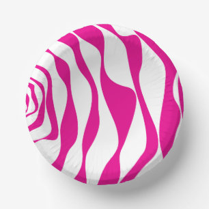 Bols En Carton Ebb et flux 4 en Magenta et Blanc