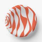 Bols En Carton Ebb et flux 4 en orange et blanc (Recto)