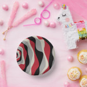 Bols En Carton Ebb et flux 4 - Rouge, gris, noir et blanc os (Fête)