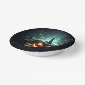 Bols En Carton Éffrayant nature brillant Halloween citrouille (Angulaire)