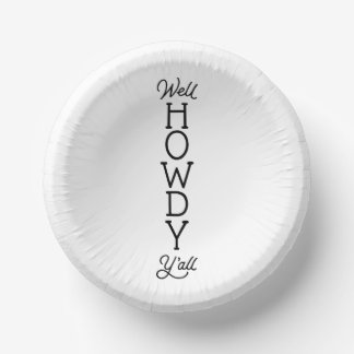 Bols En Carton Eh bien, Howdy Y'all Salutation amicale Charme du 