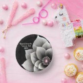 Bols En Carton Élégance intemporelle : Mariage en fleurs noir et (Fête)