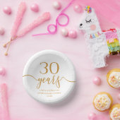 Bols En Carton Elégant 30e anniversaire de Mariage Champagne (Fête)