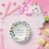 Bols En Carton Elégant Baby shower Floral Eucalyptus (Fête)