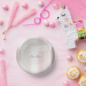 Bols En Carton Élégant floral dentelle blanche (Fête)