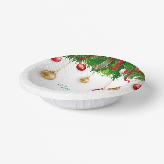 Bols En Carton Elégant garde-robe de Noël avec ornements (Angulaire)