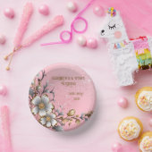 Bols En Carton Élégant Mariage rose étincelant Arrière - plan (Fête)