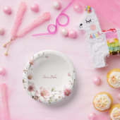 Bols En Carton Élégant rose blanc floral (Fête)