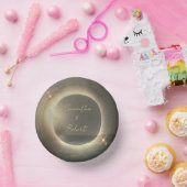 Bols En Carton Élégant Sepia Solar Eclipse Mariage photo personna (Fête)