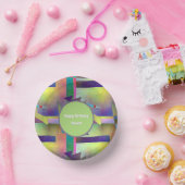 Bols En Carton Elemental Abstract Pattern Any Age Adult Birthday (Fête)