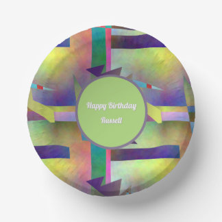 Bols En Carton Elemental Abstract Pattern Any Age Adult Birthday 