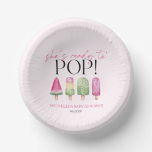 Bols En Carton Elle est prête à pop ! Baby shower Popsicle