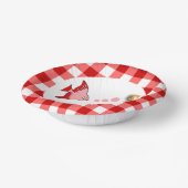 Bols En Carton En vichy mignonne, Poisson rouge et Balloon 1er an (Angulaire)