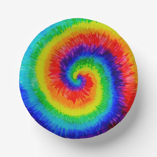 Bols En Carton Encre d'alcool à Cravate arc-en-ciel (Recto)