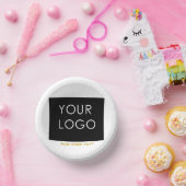 Bols En Carton Entreprise personnalisable Ajouter un logo Blanc m (Fête)