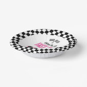 Bols En Carton Fast One Pink Race Car Premier Anniversaire (Angulaire)