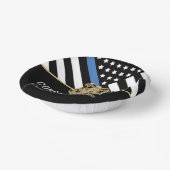 Bols En Carton Félicitations à la Police Blue Line Flag (Angulaire)