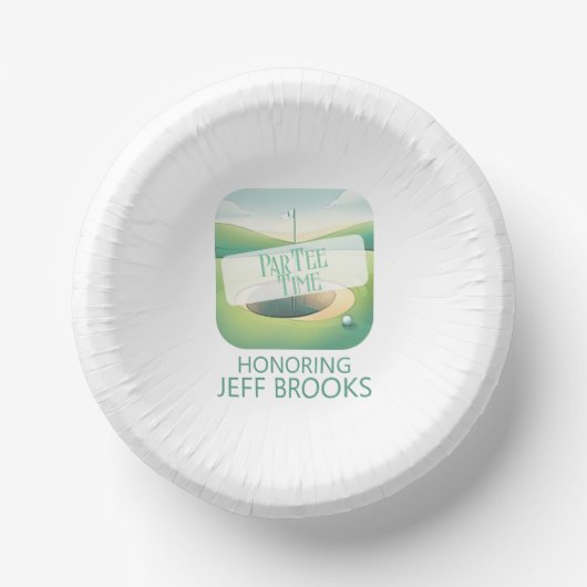 Bols En Carton Fête à thème de golf (Recto)