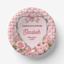 Fête de Naissance Fille Arc en Ciel Rose Pastel Él
