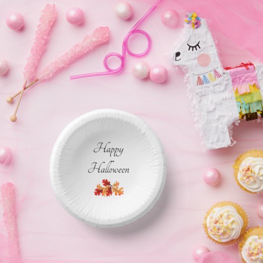 Bols En Carton Feuilles automnales de la fête d'Halloween (Fête)