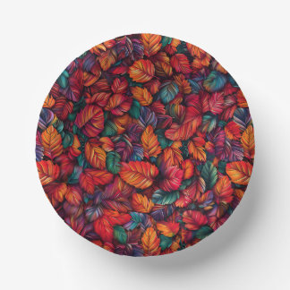 Bols En Carton Feuilles d'automne vibrantes