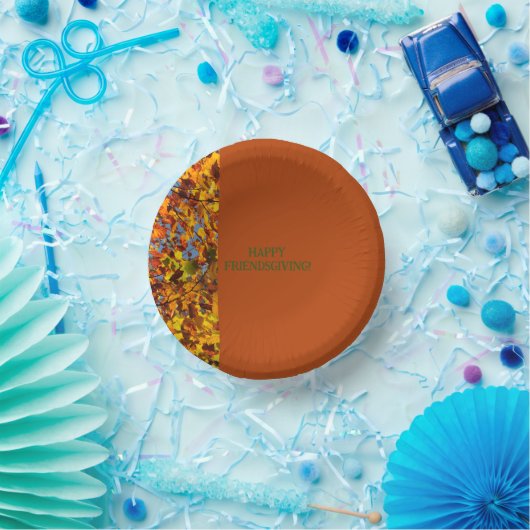 Bols En Carton Feuilles de l'acajou Thanksgiving Friendsgiving (Fête)