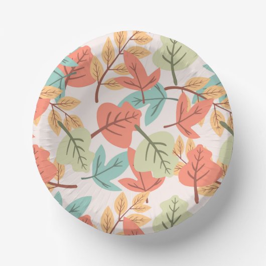 Bols En Carton Feuilles multicolores (Recto)