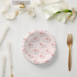 Bols En Carton Flamants roses roses multiples