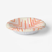 Bols En Carton Flèches en rose, orange et crème (Angulaire)