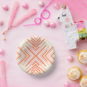 Bols En Carton Flèches en rose, orange et crème (Fête)