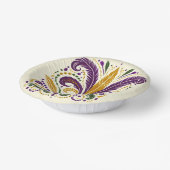 Bols En Carton Fleur de lis jaune et vert violet (Angulaire)