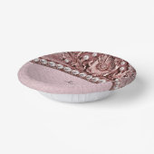 Bols En Carton Fleur Rose (Angulaire)