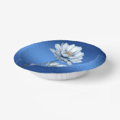 Bols En Carton Fleurs à l'aquarelle bleue (Angulaire)