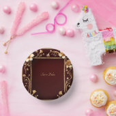 Bols En Carton Fleurs Dorées de Bourgogne (Fête)