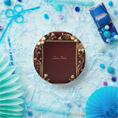 Bols En Carton Fleurs Dorées de Bourgogne (Fête)