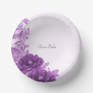 Bols En Carton Fleurs Violettes Prospèrent