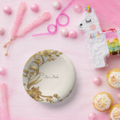 Bols En Carton Floral Feuille Golden Wavy (Fête)