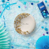 Bols En Carton Floral Feuille Golden Wavy (Fête)