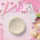 Bols En Carton Flux dans Tan et Crème (Fête)