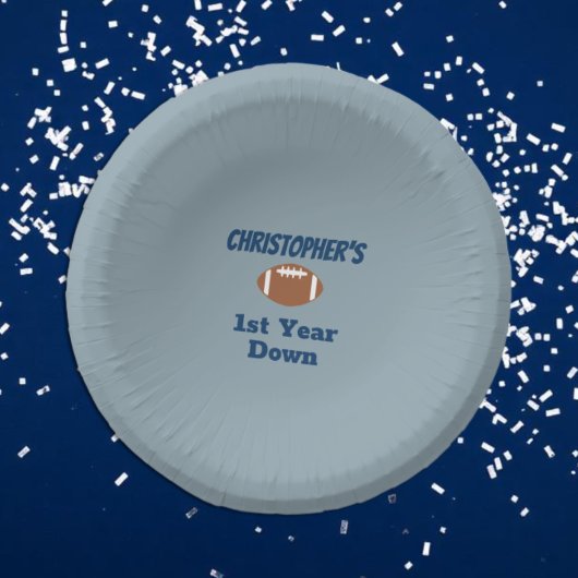 Bols En Carton Football 1st Birthday