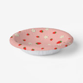 Bols En Carton Fraises et Fleurs (Angulaire)