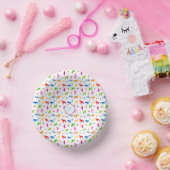 Bols En Carton Français Bulldog super mignon motif coloré (Fête)