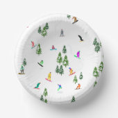 Bols En Carton Freeride Snowboarder Illustration de snowboard (Recto)