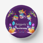 Bols En Carton Funny rainbow shark anniversaire ballon garçons de (Recto)