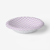 Bols En Carton Gingham Classique Rose Tendre (Angulaire)
