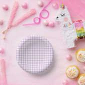Bols En Carton Gingham Classique Rose Tendre (Fête)