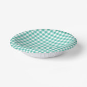 Bols En Carton Gingham Classique Vert Bleu de Bluegrass (Angulaire)