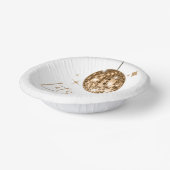 Bols En Carton Gold Disco Ball Let's Disco Anniversaire (Angulaire)